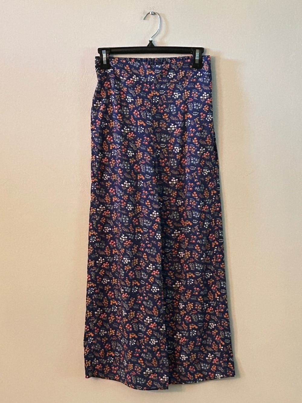 Madewell Wide Leg Palazzo Blue Ditsy Floral Crop 90s Vintage Inspired Cottage XS